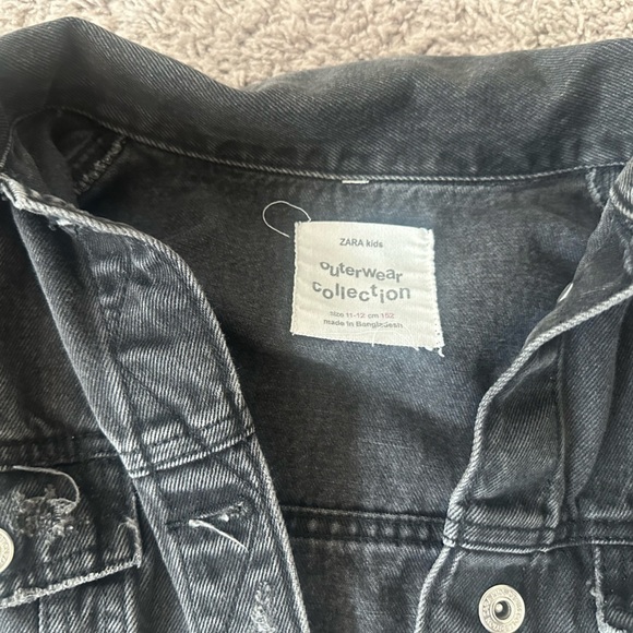 Zara Black Jeans Jacket - Picture 3 of 4
